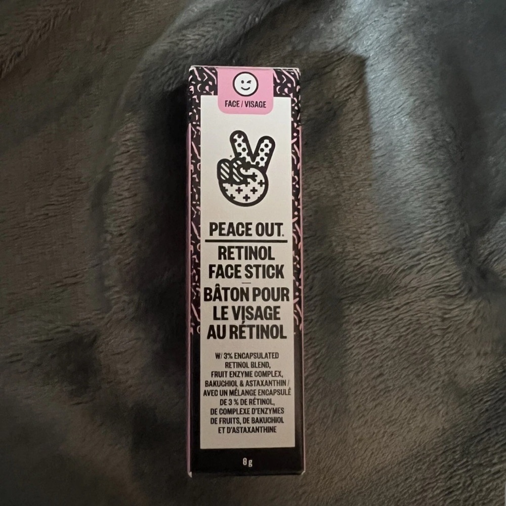 Peace Out Retinol Face Stick - Black and White